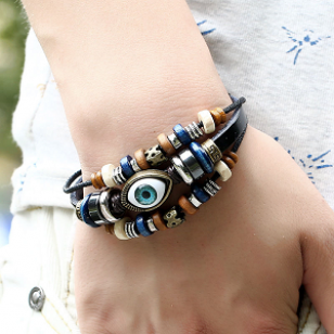Armband-Lederen-oog